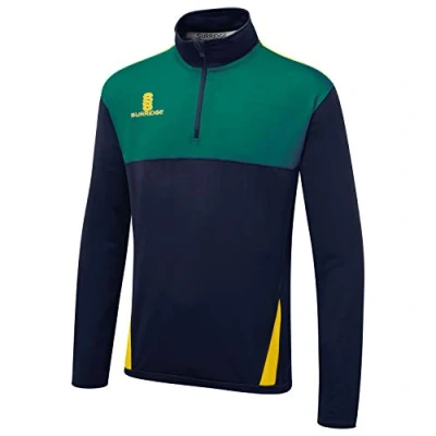 Image of Surridge Sports Men Blade Performance Top Navy/Bottle/Amber, Small