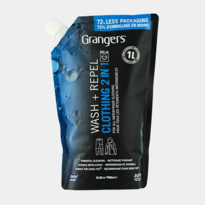 Image of Grangers Wash + Repel clothing 2 in 1 1L Pouch Maintenance items for