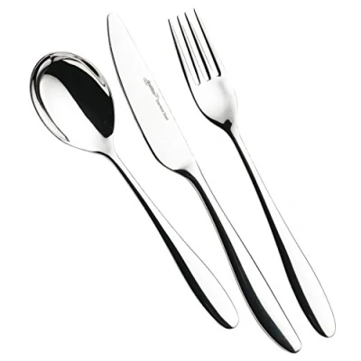 Image of Genware NEV TES SN Tea Spoon, Saffron, 18/0 (Pack of 12)