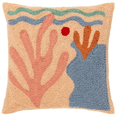 Image of Heya Home Corals Polyester Filled Cushion,Just Peachy,45 x 45cm