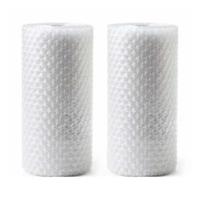 Image of 2 x Bubble Wrap 4m 500mm Clear Cushioning Roll Perforated Packing Supplies For Packing, House Moving, Storage, Tv, Artwork, Greenhouse, Removal &amp; All Fragile Items