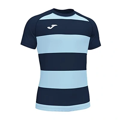 Image of Joma 4XL Short Sleeve T Shirt Prorugby II, Unisex Adult, Sky Navy