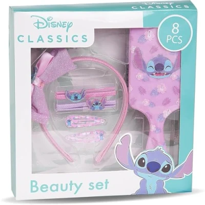 Image of Stitch Hair Accessories Disney for Girls Hairbrush Brush Kids and Fans of Lilo