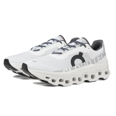 Image of On Men&#039;s Cloudmonster, All White, 9.5