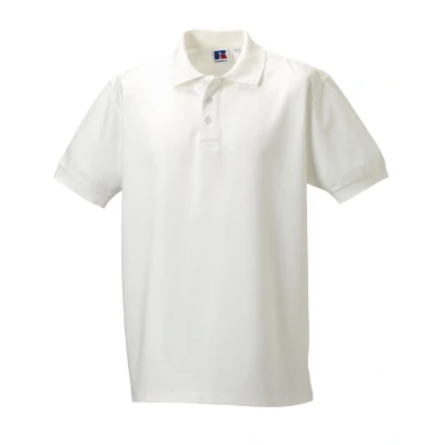 Image of Russell Athletic Mens Ultimate Classic Polo Shirt (White) Size Large