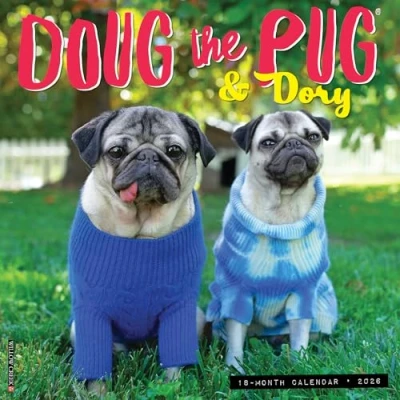 Image of Doug The Pug Calendar 2026