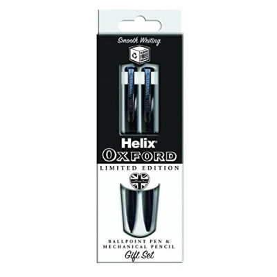Image of Helix Oxford Black Premium Ballpoint Pen &amp; Mechanical Pencil Set