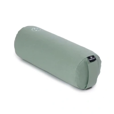 Image of Yoga Studio Organic Buckwheat Mini Bolster Perfect for and Back Stretching 32x12cm (Sage Green)