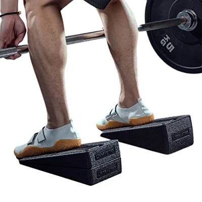 Image of Famecia Squat Wedge Block 3pcs Calf Stretchers Non Slip Ramp Slant Board,Leg Extender Incline Board Platform for Heel Elevated and Raise