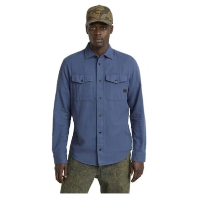Image of G STAR RAW Men&#039;s Marine Slim Shirt , Blue (vintage indigo gd D24963 D454 G305), XS