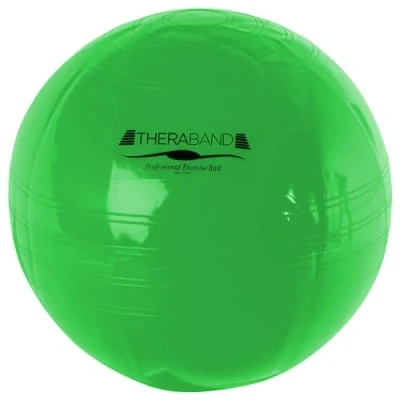 Image of THERABAND Gym Exercise 65cm Ball for Sport Training , Yoga and Fitness, Home Equipment with Inflation Adaptor, Green