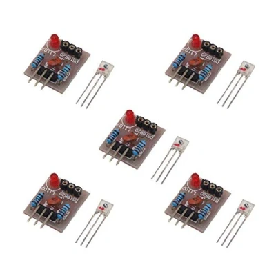 Image of Ximimark 5Pcs Laser Sensor Module Non Modulator Tube Receiver Detection Relay Switch 5V for Arduino