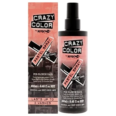 Image of Crazy Color Pastel Hair Spray Peachy Coral 250 ml