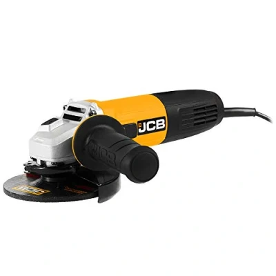 Image of JCB 240V 840W Corded Angle Grinder 125mm Discs, Anti Vibration &amp; 2 Position Side Handle, Adjustable Guard, 11500rpm, 3 Year Warranty, Wired