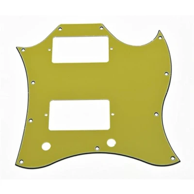 Image of KAISH American Standard SG Full Face Pickguard Guitar Pick Guard for USA Special Yellow 3 Ply