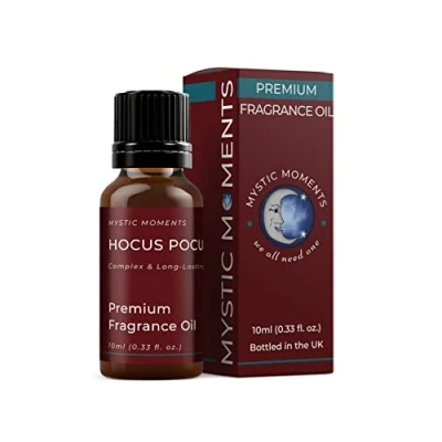 Image of Mystic Moments Hocus Pocus Fragrance Oil 10ml Perfect for Soaps, Candles, Bath Bombs, Burners, Diffusers and Skin &amp; Hair Care Items