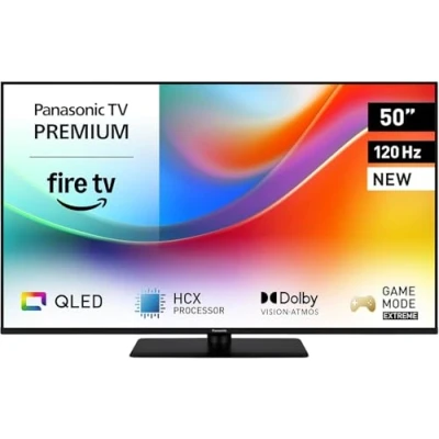 Image of 50&quot; PANASONIC W85B QLED 4K HDR Smart Fire TV with Freely 50W85BEY, Black