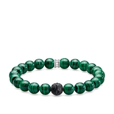 Image of THOMAS SABO bracelet Black Cat green 925 sterling silver A1778 530 6 L17