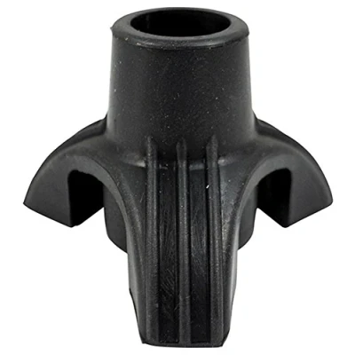 Image of Aidapt 16&quot; Self Standing Tri Rubber Walking Stick Cane Tip Ferrule Replacement Aid