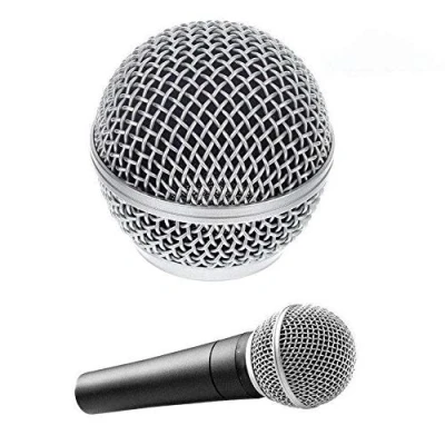 Image of Angelkiss XM2F Replacement Vocal Mic Microphone Grille Windscreen for Shure SM58LC SM58SK SM58S, f22, Acrylic