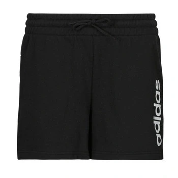 Image of adidas Sportswear Essentials Linear French Shorts, Women&#039;s, Size: Large, Black/white