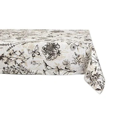 Image of DII Botanical Print Tabletop Collection, 60x84 Tablecloth