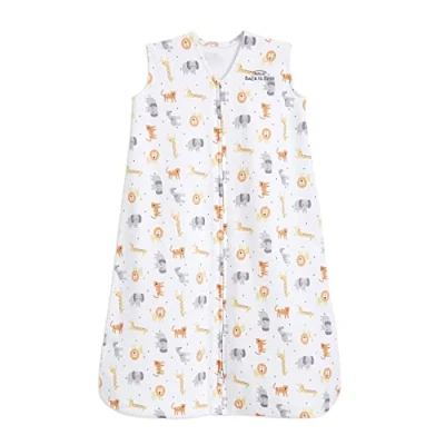 Image of HALO Baby Sleeping Bag 0.5 TOG SleepSack 100% Cotton, Jungle Sack For Newborn Babies Easy Zip Access Nappy Change Unisex, Boys &amp; Girls, 18 36 Months