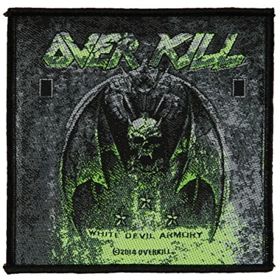 Image of OVERKILL Patch Aufnäher White devil armory 10x10cm