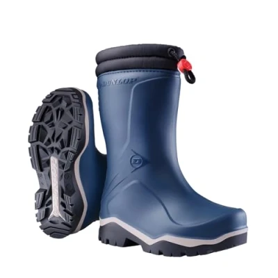 Image of DUNLOP Kids Blizzard Wellington Boots, Blue, 11.5 UK
