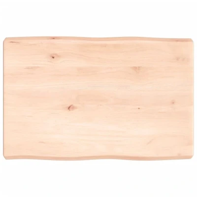 Image of vidaXL Table Top 60x40x(2 6) cm Untreated Solid Wood Live Edge