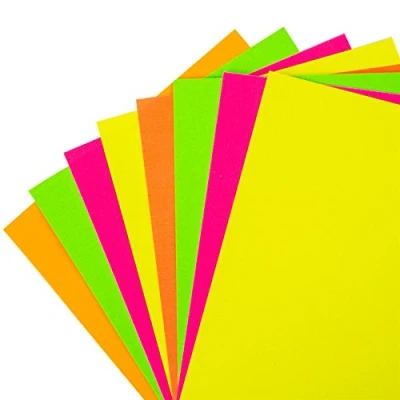 Image of 48x Sheets of A5 Neon Multicoloured Card