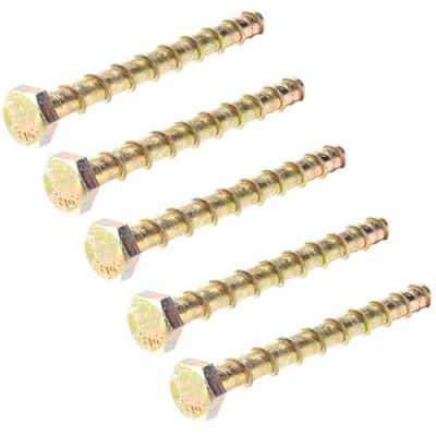 Image of 5X Self Tapping Anchor Bolts M8 x 100mm Concrete/Masonry Screws
