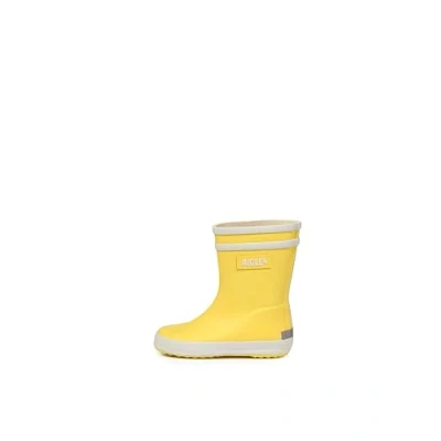 Image of Aigle Baby Flac 2 Rain Boot, Yellow New, 5.5 UK Child