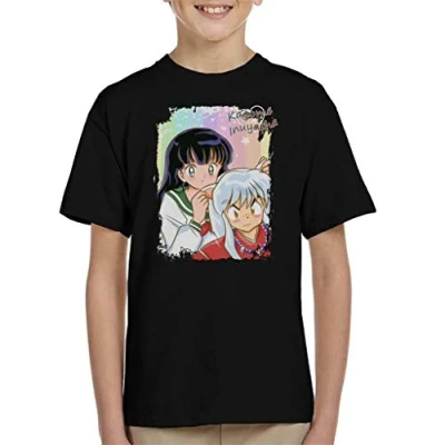Image of Cloud City 7 Kagome Higurashi Inuyasha Kid&#039;s T Shirt Black