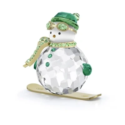 Image of Swarovski Holiday Cheers Dulcis Snowman, Green