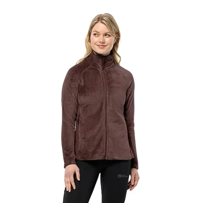 Image of Jack Wolfskin Women&#039;s Rotwand Fz W Fleece Jacket, Dark Maroon, M