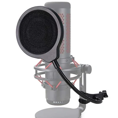 Image of HyperX QuadCast Mic Pop Filter Professional Microphone Metal Windscreen 4 Inch 3 Layers Screen Suitable for S by YOUSHARES
