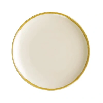 Image of Olympia Kiln Sandstone Round Coupe Plates 178mm (Pack of 6)