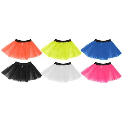 Image of TUTU NETTED UNDERSKIRT LADIES GIRLS DANCE WEAR SKIRT FANCY DRESS BLACK ELASTICATED WAISTBAND 10 COLOURS FOR ALL OCCASIONS (WHITE)