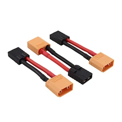Image of OliRC 3pcs Female XT90 to Male TRX Traxxas Connector Adapter Cable 12awg 5cm Wire(C49 3)
