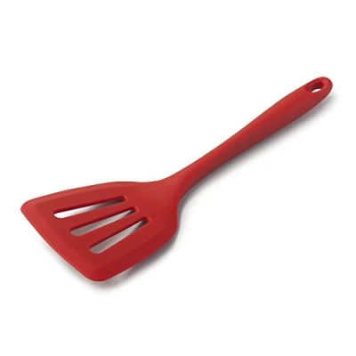 Image of Zeal J157R Silicone Non Stick Slotted Fish Slice/Cooking Turner (30cm) Red