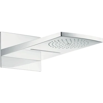 Image of hansgrohe Raindance Rainfall 180 Air overhead shower with 2 spray modes, chrome 28433000