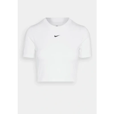 Image of Nike Sportswear TEE Essential SLIM Basic Tshirt, Women&#039;s, Size: XL, White
