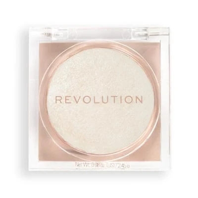 Image of Makeup Revolution Beam Bright Highlighter, All Over Face Glow, Powder To Liquid Formula, 5 Different Shades, Diamond Glow
