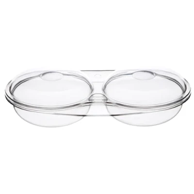 Image of Easy Cook NS606 2 Cup Microwave Egg Poacher