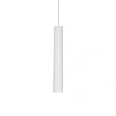 Image of Tube LED 1 Light Slim Ceiling Pendant White
