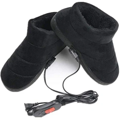 Image of Heated Slippers Usb Shoe Foot Warmer Plug Electric Heating Shoes Feet Pad,A,39 41