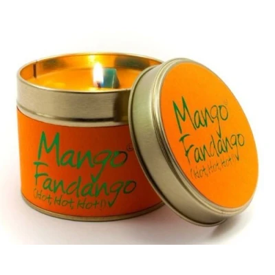 Image of Lily Flame Scented Candle in a presentation Tin Mango Fandango by