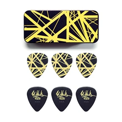 Image of Jim Dunlop EVHPT04 Frankenstien Pick Tin Black/Yellow
