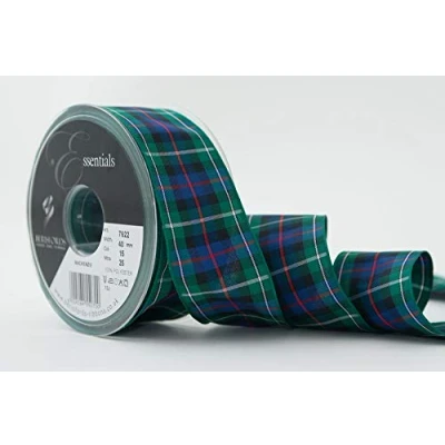 Image of Berisfords Polyester Tartan, Mackenzie, 10.4 x 4.4 cm